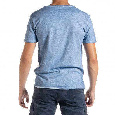 Ανδρική γαλάζια κοντομάνικη μπλούζα Duca Homme it010720-29 3