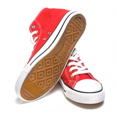 Ανδρικά κόκκινα sneakers Dilen it170315-11 4