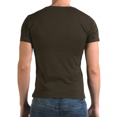 Ανδρική πράσινη κοντομάνικη μπλούζα Lagos il120216-54 3