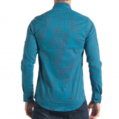 Ανδρικό γαλάζιο πουκάμισο Mario Puzo tsf270917-9 3