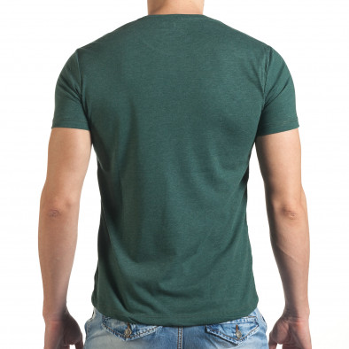 Ανδρική πράσινη κοντομάνικη μπλούζα Just Relax il140416-46 3