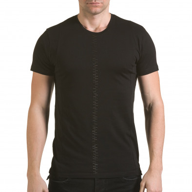 Ανδρική μαύρη κοντομάνικη μπλούζα SAW il170216-54 2