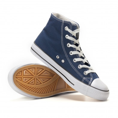 Ανδρικά γαλάζια sneakers Bella Comoda it260117-42 4