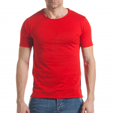 Ανδρική κόκκινη κοντομάνικη μπλούζα Enjoy it030217-8 2