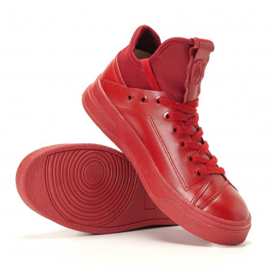 Ανδρικά κόκκινα sneakers Montefiori it200917-14 4