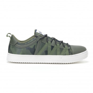Ανδρικά πράσινα sneakers παραλλαγής με κορδόνια it160318-6 2