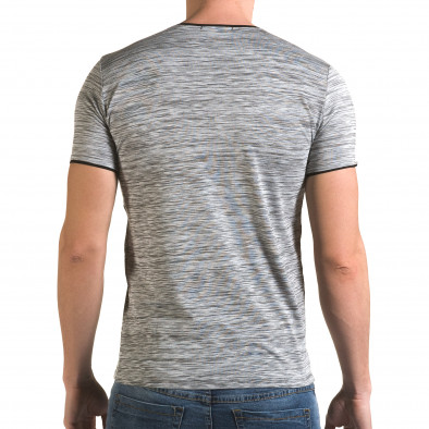 Ανδρική γκρι κοντομάνικη μπλούζα Lagos il120216-36 3