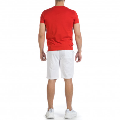 Ανδρικό κόκκινο αθλητική φόρμα Disculpe CTS414 it040621-4 4