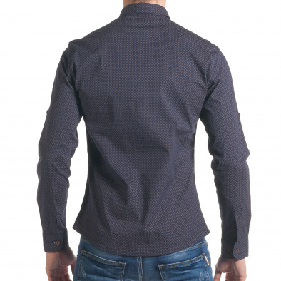 Ανδρικό γαλάζιο πουκάμισο Mario Puzo tsf070217-4 3