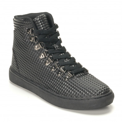 Ανδρικά μαύρα sneakers Niadi it141016-9 3