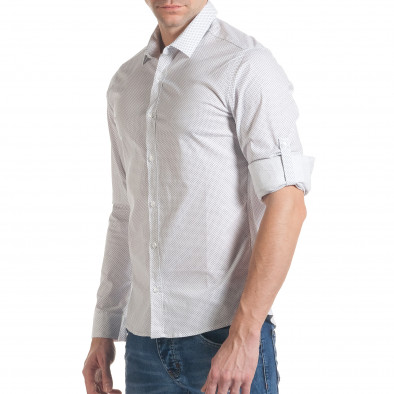 Ανδρικό λευκό πουκάμισο Mario Puzo tsf070217-11 4