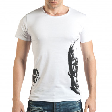 Ανδρική λευκή κοντομάνικη μπλούζα Catch il140416-11 2