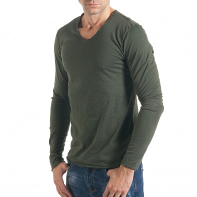 Ανδρική πράσινη μπλούζα Man it021216-2 4