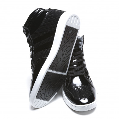 Ανδρικά μαύρα sneakers Coner il160216-3 4