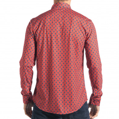 Ανδρικό κόκκινο πουκάμισο Mario Puzo tsf270917-15 3