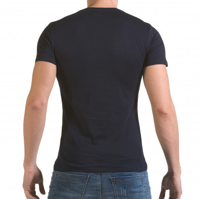 Ανδρική γαλάζια κοντομάνικη μπλούζα SAW il170216-55 3