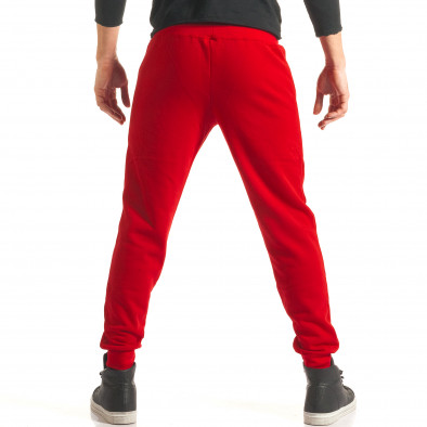 Ανδρικό κόκκινο παντελόνι jogger Louis Plein it181116-29 3