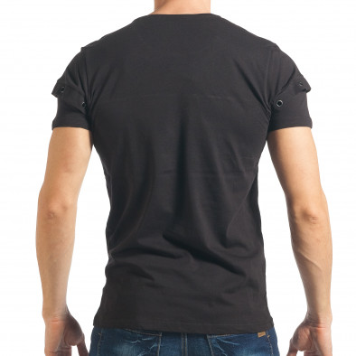 Ανδρική μαύρη κοντομάνικη μπλούζα Lagos tsf020218-73 3