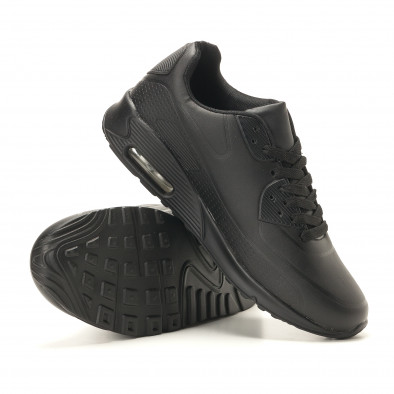 Ανδρικά μαύρα αθλητικά παπούτσια Naban it260117-2 4