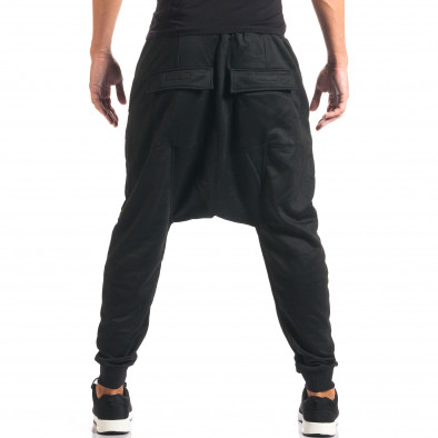 Ανδρικό μαύρο παντελόνι jogger Dontoki it160816-23 3