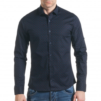 Ανδρικό μαύρο πουκάμισο Mario Puzo tsf070217-2 2