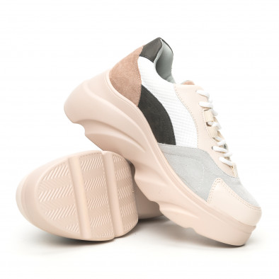 Γυναικεία αθλητικά παπούτσια σε παστέλ χρώματα it051219-14 4