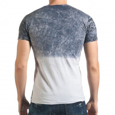 Ανδρική γαλάζια κοντομάνικη μπλούζα Lagos il140416-63 3