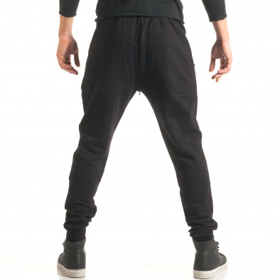 Ανδρικό μαύρο παντελόνι jogger Roberto Garino it181116-11 3