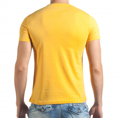 Ανδρική κίτρινη κοντομάνικη μπλούζα Just Relax il140416-37 3