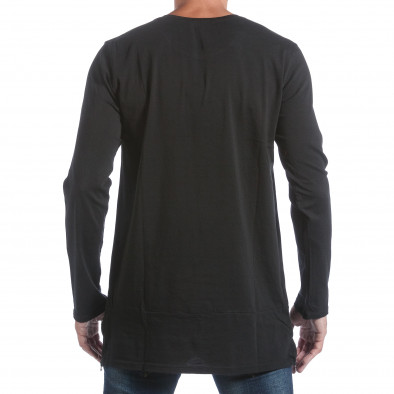 Ανδρική μαύρη μπλούζα MM Studio it160817-85 3