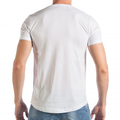 Ανδρική λευκή κοντομάνικη μπλούζα SAW tsf290318-41 3