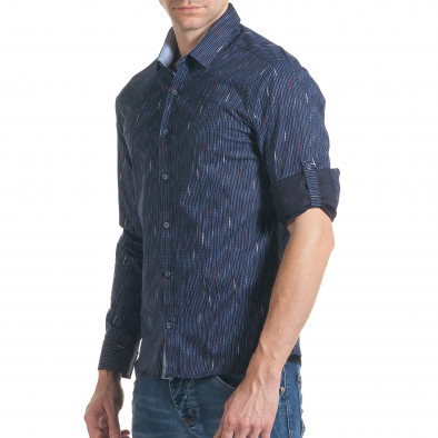 Ανδρικό γαλάζιο πουκάμισο Mario Puzo tsf070217-9 4