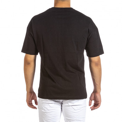 Ανδρική μαύρη κοντομάνικη μπλούζα Breezy it240621-10 3