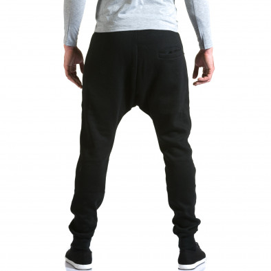 Ανδρικό μαύρο παντελόνι jogger New Star it211015-57 3