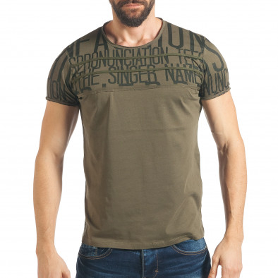 Ανδρική πράσινη κοντομάνικη μπλούζα Lagos tsf020218-63 2