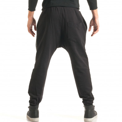 Ανδρικό μαύρο παντελόνι jogger Studio it181116-53 3