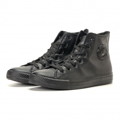 Ανδρικά μαύρα sneakers Marshall it200917-5 3