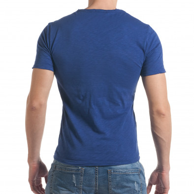 Ανδρική γαλάζια κοντομάνικη μπλούζα Enjoy it030217-9 3