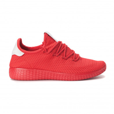 Ανδρικά κόκκινα αθλητικά παπούτσια ελαφρύ μοντέλο  it020618-6 2