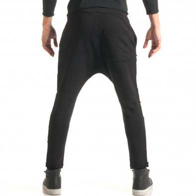 Ανδρικό μαύρο παντελόνι jogger ChRoy it181116-2 3