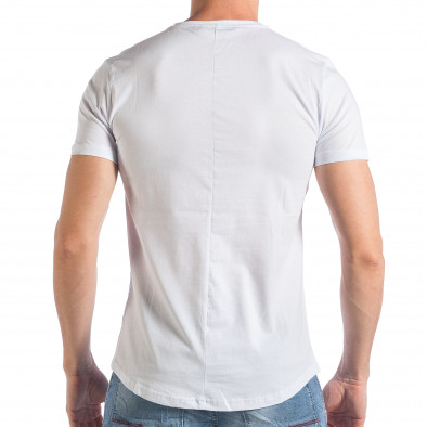 Ανδρική λευκή κοντομάνικη μπλούζα SAW tsf290318-55 3