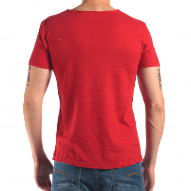Ανδρική κόκκινη κοντομάνικη μπλούζα FM it150616-30 3
