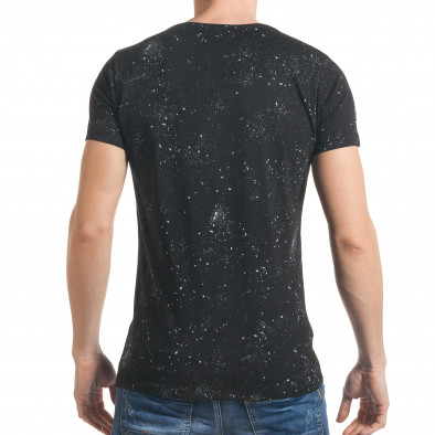 Ανδρική μαύρη κοντομάνικη μπλούζα Berto Lucci tsf060217-94 3