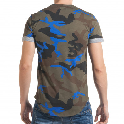 Ανδρική καμουφλαζ κοντομάνικη μπλούζα Roberto Garino it030217-1 3