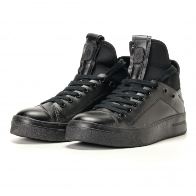 Ανδρικά μαύρα sneakers Montefiori it200917-15 3