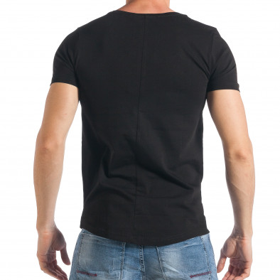 Ανδρική μαύρη κοντομάνικη μπλούζα SAW tsf290318-31 3