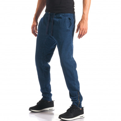 Ανδρικό γαλάζιο παντελόνι jogger Bread & Buttons it160816-35 2