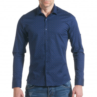 Ανδρικό γαλάζιο πουκάμισο Mario Puzo tsf070217-1 2