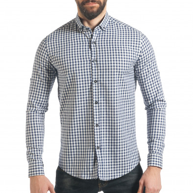 Ανδρικό γαλάζιο πουκάμισο Mario Puzo tsf220218-3 2