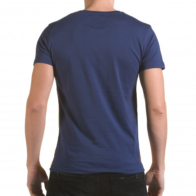 Ανδρική γαλάζια κοντομάνικη μπλούζα Franklin il170216-12 3